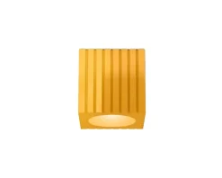 Plafonnier en céramique jaune 22cm Metra - Ferroluce