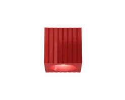 Plafonnier en céramique rouge 22cm Metra - Ferroluce