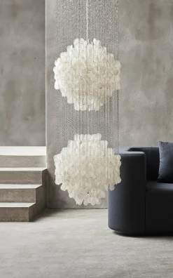 Plafonnier en métal chromé Fun 5DM - Verpan