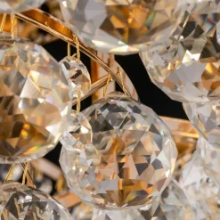 Plafonnier en métal doré 6 ampoules Karolina - Maytoni