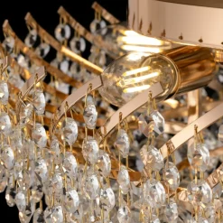 Plafonnier en métal doré 9 ampoules Karolina - Maytoni
