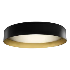 Plafonnier en métal noir et or 80 cm Ginevra - Panzeri