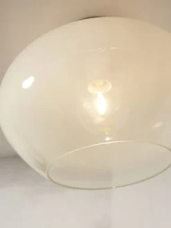 Plafonnier en verre milk white 35cm Bologna - It's about Romi
