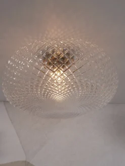 Plafonnier en verre or clair 44cm Venise - It's about Romi