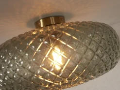 Plafonnier en verre or vert 44cm Venise - It's about Romi