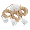 Plafonnier pour lampes - Blanc Naturel - 3 pièces - Bazar Bizar
