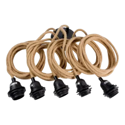 Plafonnier pour lampes suspendues - Noir naturel - 5 pièces - Bazar Bizar