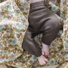 Plaid Amilly Coton recyclé marron Bloomingville Mini