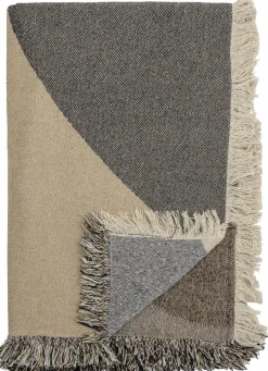 Plaid en coton recyclé naturel Tasja - Bloomingville