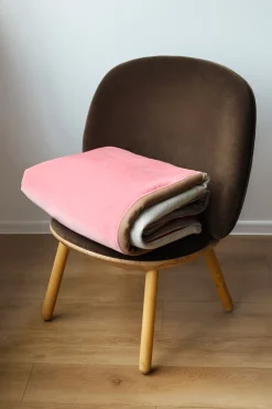 Plaid en textile recyclé bleu 195x140cm Klod - EMKO