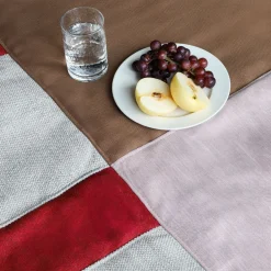 Plaid en textile recyclé rose 195x140cm Klod - EMKO