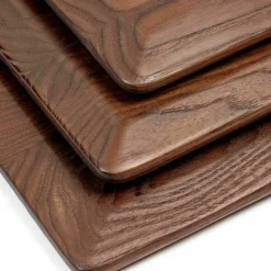 Planche à découper rectangulaire en bois de frêne carbonisé 48 x 24 cm - Serax