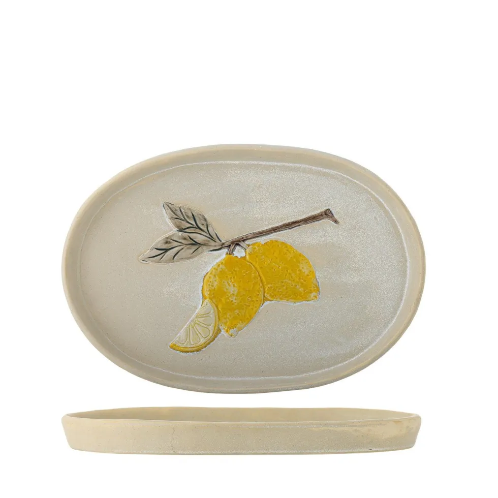 Plat de service en grès 36x25x3cm Hadden - Bloomingville