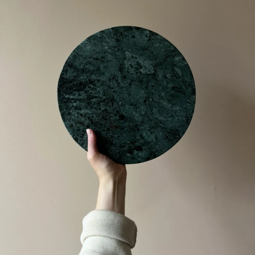 Plateau en marbre vert pour Componibili 30 cm - The Cool Republic