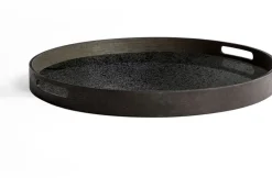 Plateau miroir noir charbon S - Ethnicraft Accessories