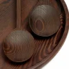 Plateau rond en bois de frêne carbonisé "pur" 29 cm - Serax