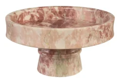 Plateau rond en marbre rose en blanc 30x15cm Calista - Versmissen