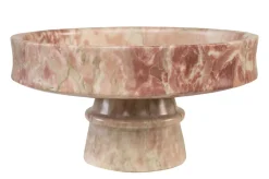 Plateau rond en marbre rose en blanc 30x15cm Calista - Versmissen