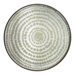 Plateau rond en miroir Gold Beads - Ethnicraft Accessories