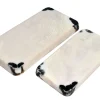 2 plateaux haut en résine noir et crème Rih - Versmissen