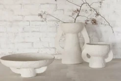 Plat en papier mâché blanc Earth - Serax