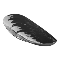 Plat en porcelaine noir 46x21,5x8cm Marcel - Serax