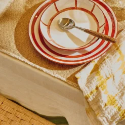 Plat en porcelaine rouille 20x3,5cm - Pomax