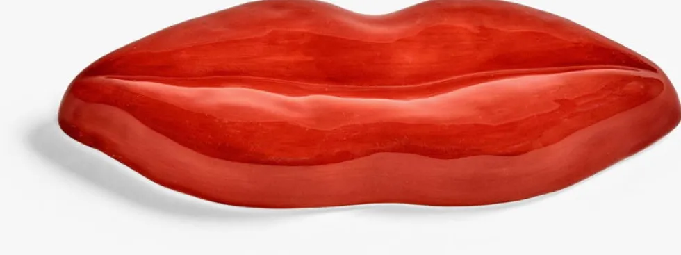 Plats de service forme lèvre en grès Lips - Serax