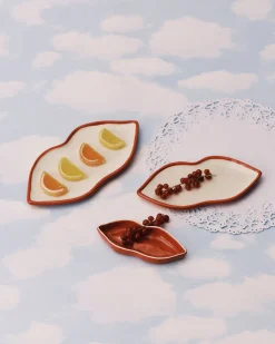 Plats de service forme lèvre en grès Lips - Serax