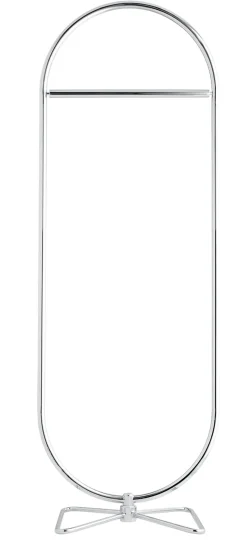 Portant en acier chromé 59x169cm Systeme 123 - Verpan