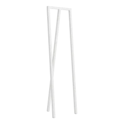Portant à trois piliers en acier blanc 39cm Loop Stand Wardrobe - Hay