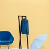 Portant à trois piliers en acier noir 39cm Loop Stand Wardrobe - Hay