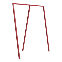 Portant à trois piliers en acier rouge 130cm Loop Stand Wardrobe - Hay