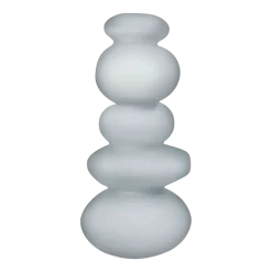 Porte-bougeoir gris Cairn - Nude Glass