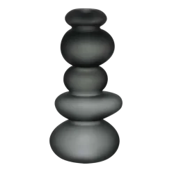 Porte-bougeoir noir Cairn - Nude Glass
