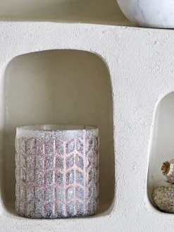 Porte-bougies Esther Rose Verre recyclé - Bloomingville