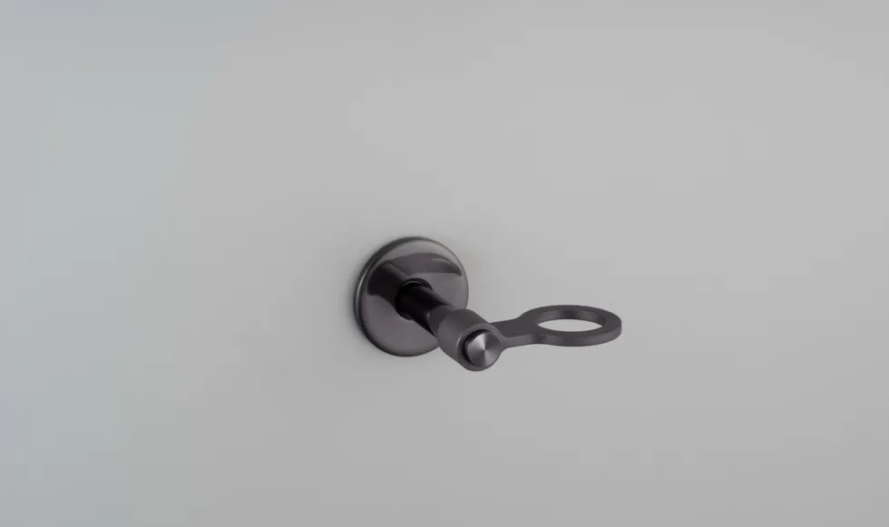Porte bouteille de savon simple en métal massif bronze 14 cm - Buster+Punch
