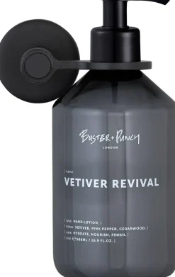 Porte bouteille de savon simple en métal massif noir 14 cm - Buster+Punch