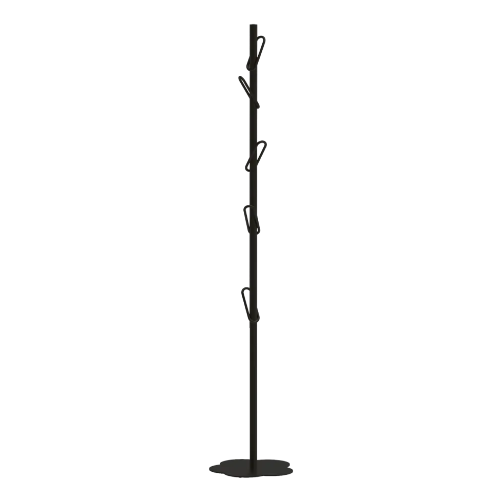 Porte-manteau en acier noir Myflower - Meme Design