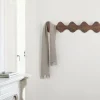 Porte-manteau mural en noyer Ona - Mobles 114