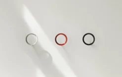 Portemanteau noir 7,8 cm Loop Hook noir - Normann Copenhagen