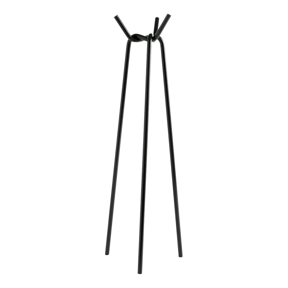 Porte-manteaux en acier noir Knit - HAY