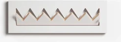 Porte-manteaux en bouleau teinté blanc 60x20cm Fläpps Crownhäng - Ambivalenz