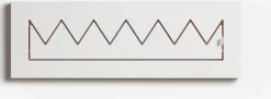 Porte-manteaux en bouleau teinté blanc 60x20cm Fläpps Crownhäng - Ambivalenz