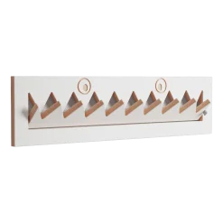 Porte-manteaux en bouleau teinté blanc 80x20cm Fläpps Monsterhäng - Ambivalenz