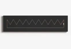 Porte-manteaux en bouleau teinté noir 80x20cm Fläpps Crownhäng - Ambivalenz