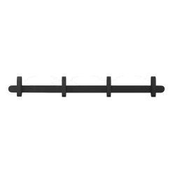 Porte-manteaux en frêne et acier noir 81,5 x 5,3 x 10,5 cm Hoop - Normann Copenhagen
