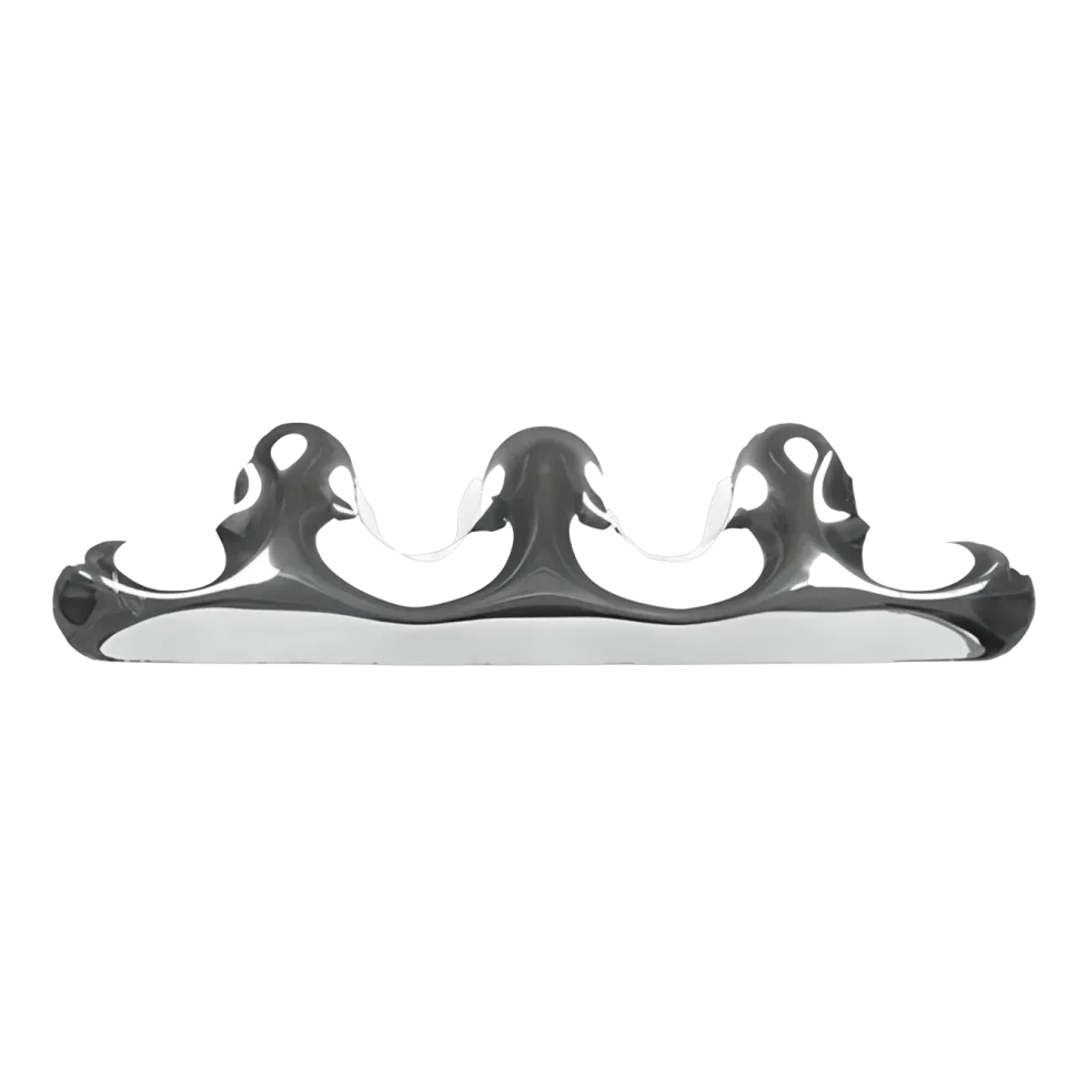 Porte-manteaux en inox poli Kamm 3 - Zieta