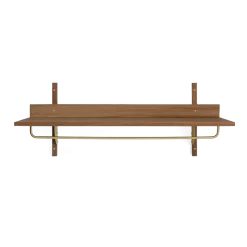 Porte-manteaux murale en chêne foncé 37cm Sector - Ferm living