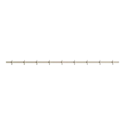 Porte-manteaux mural en aluminium beige 123x5,2x4,7cm Relief - String furniture